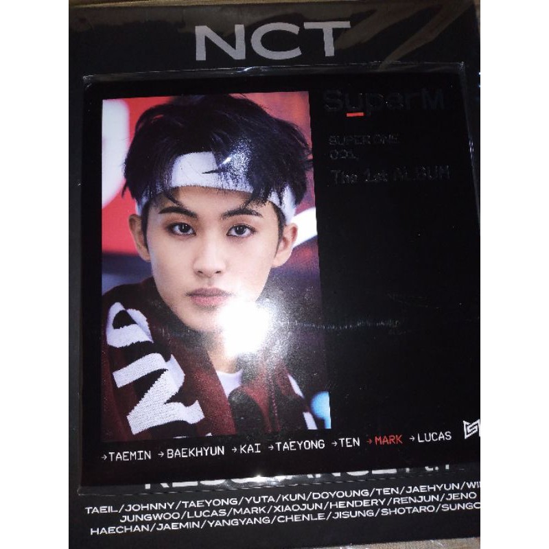 Lp Signed mini poster SuperM Mark