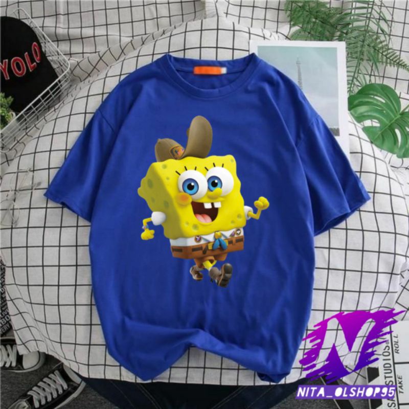 baju Spongebob kaos anak kartun Spongebob kecil