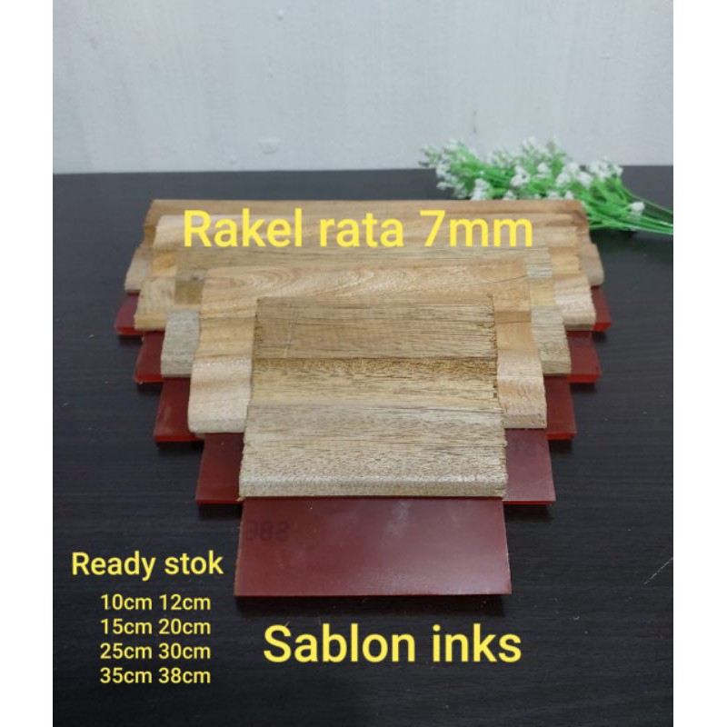 Rakel sablon papak / rata 20cm 25cm 30cm 35cm 38cm