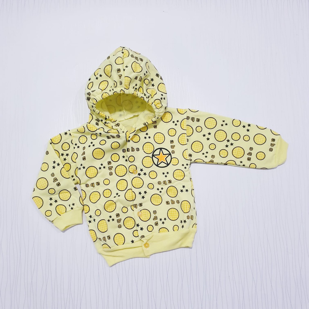 COD Jaket Bayi Motif Sablon usia 0 - 12 Bulan Baby Alicia