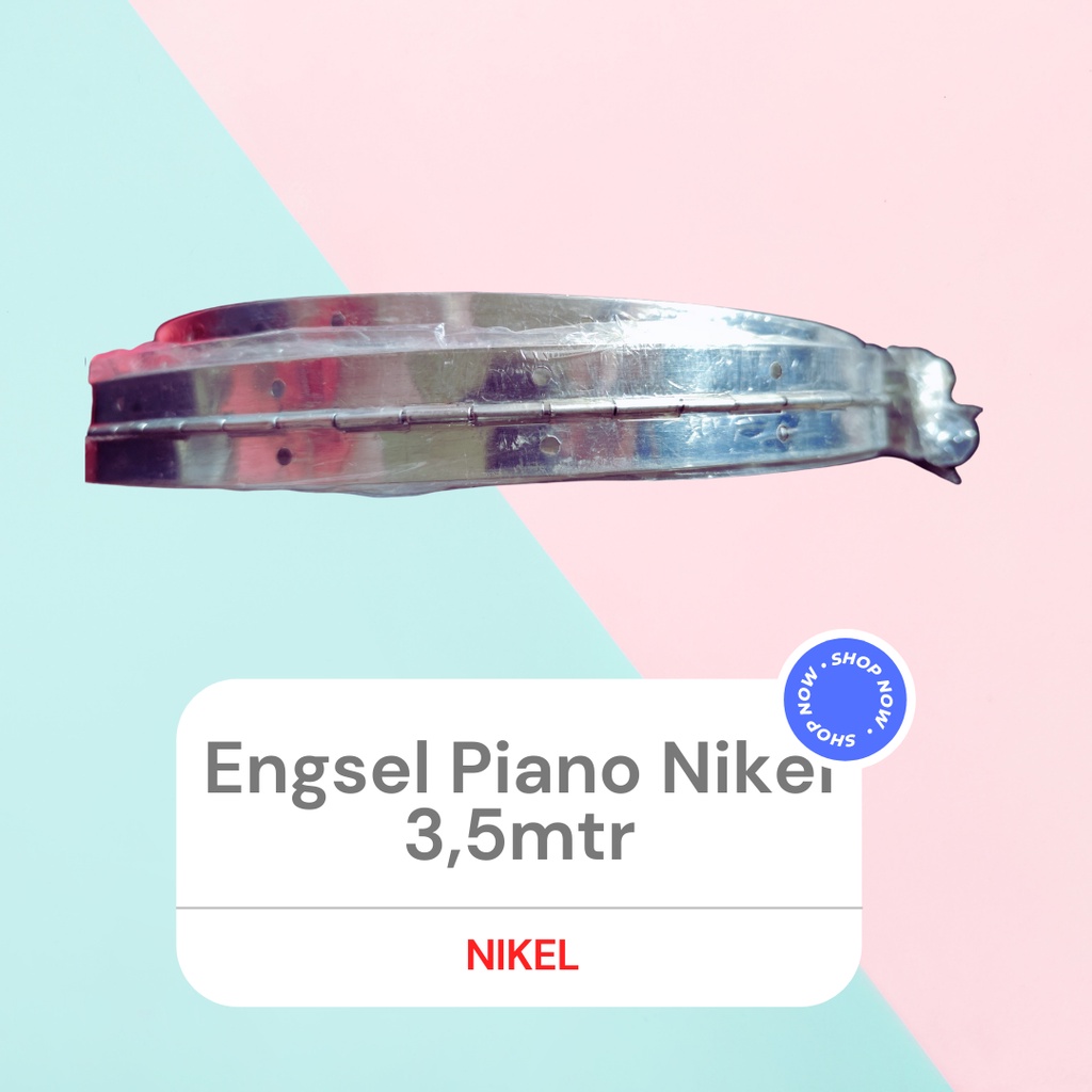 (panjang = 3,5mtr) Engsel Piano Engsel Harmonika Semi chrome Galvalum