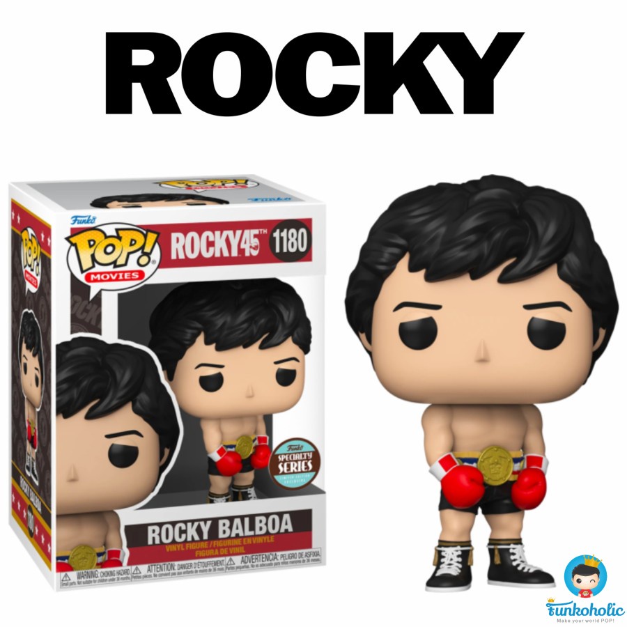 Funko POP Movies Rocky 45th - Rocky Balboa with Gold Belt [Exclusive]