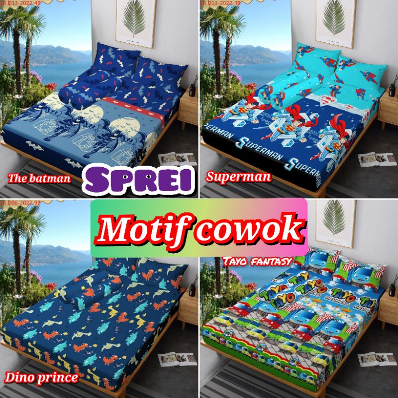 sprei karakter cowok Sprei berkwalitas sprei adem