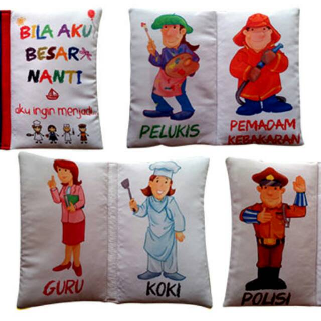 Buku Bantal Kain Softbook Bayi Bila Aku Besar Nanti