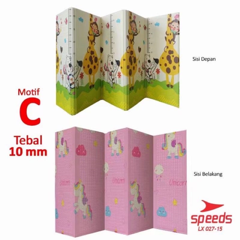 Playmat Lipat XPE Matras Karpet Anak Bayi UK 200X180CM (Tersedia varian ukuran)-C