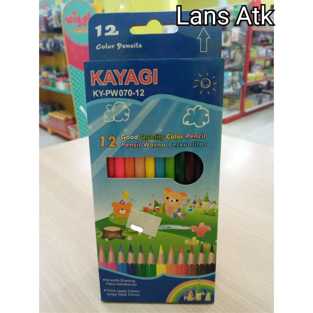 

Pensil Warna Kayagi 12 Warna Panjang KY-PW070-12
