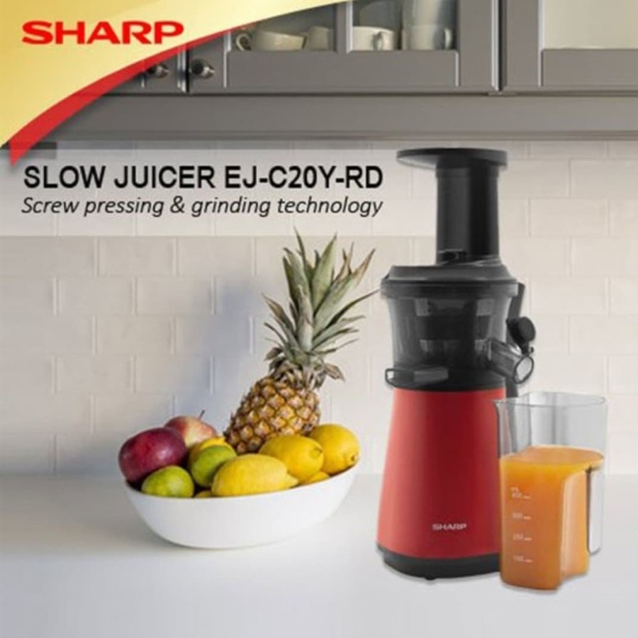 Sharp Slow Juicer 0.8 Liter EJC20YRD EJ-C20-YRD EJC 20 YRD EJC 20YRD GARANSI RESMI