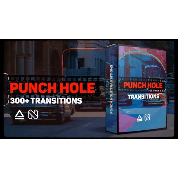 Animation Studio Punch Hole Transitions - After Effect Extension