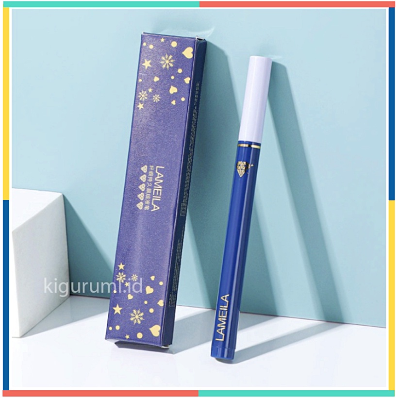 LAMEILA Eyeliner Mata Blue Gold Tahan Lama Waterproof LA131 840