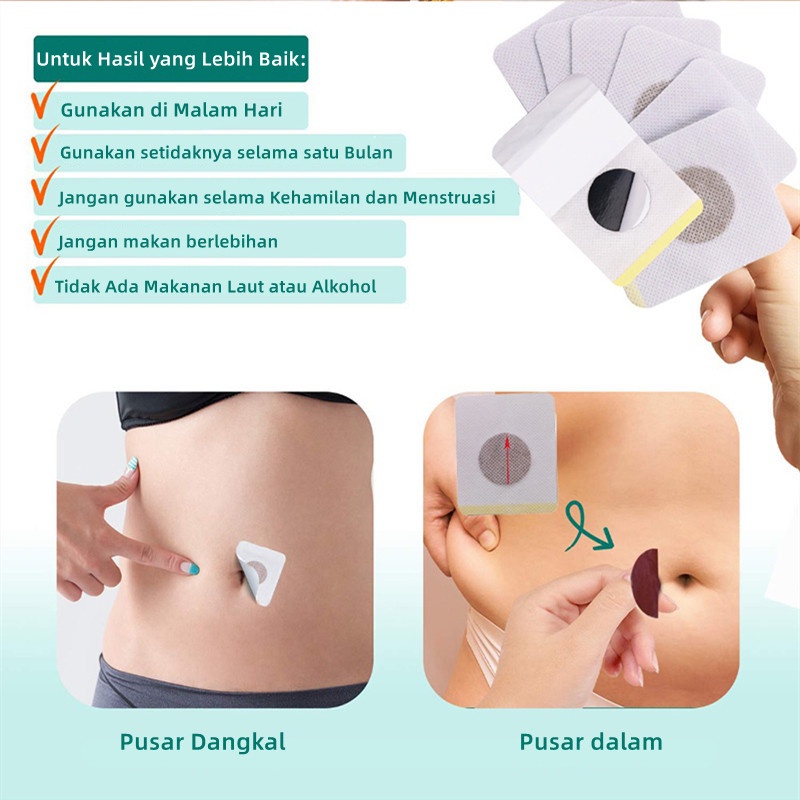 【O'RANLLE】ORIGINAL KOYO PELANGSING SLIM PATCH Pembakar Lemak Obat Pelangsing Badan 10PCS Stiker Pusar Obat Cina Patch Pelangsing Detox Penurunan