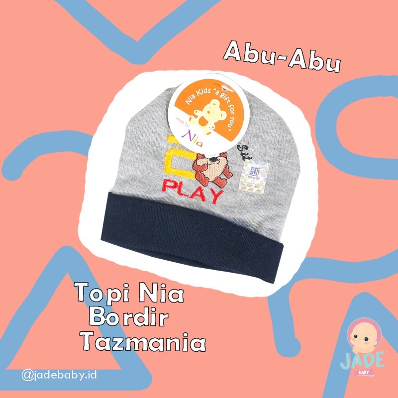 TOPI BAYI NIA TAZMANIA / TOPI BAYI BORDIR / TOPI NIA MURAH TAZMANIA