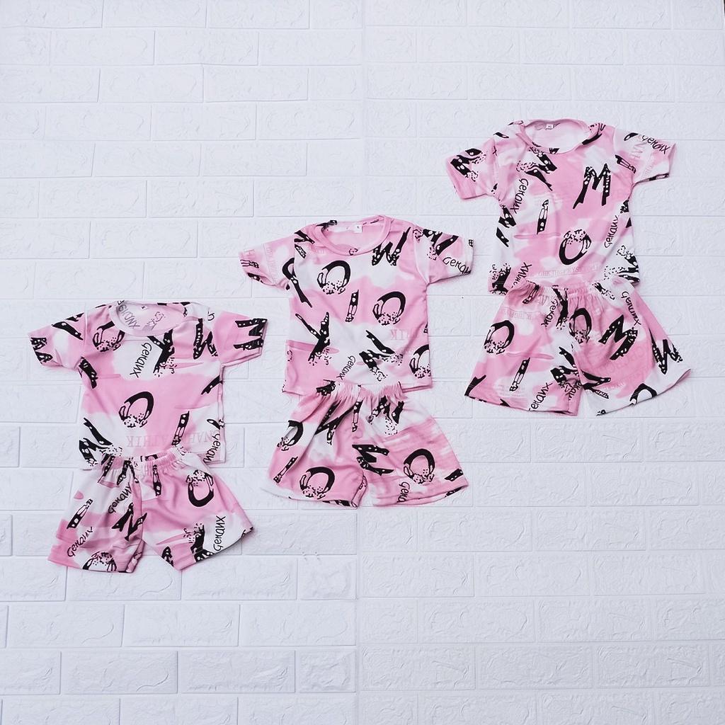 AFI - MC - Set Anak Anak Motif / Setelan Baju Anak Laki Laki / Setelan Kaos T-shirt Lengan Pendek-3