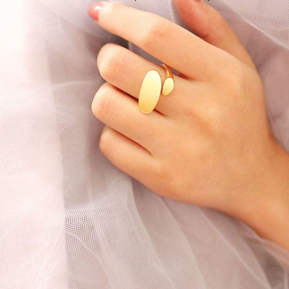 Mxbeauty Cincin Jari Trendi Minimalis Cincin Jempol Knuckle Rings Tidak Teratur Geometris Aksesoris Fashion