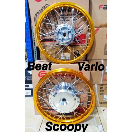 Velg Jari Jari 14 14 X 160 Scarlet Untuk Motor Beat Scoopy Vario Spacy Genio