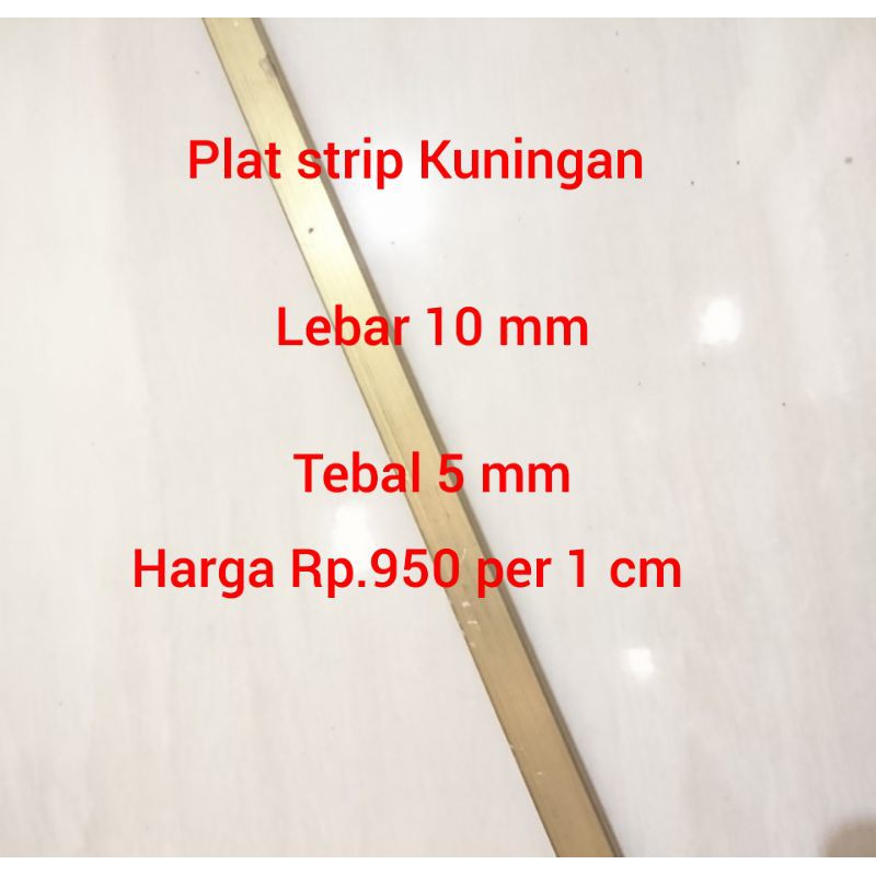 Jual Plat Strip Kuningan Harga Eceran Per 1cm Shopee Indonesia 3986