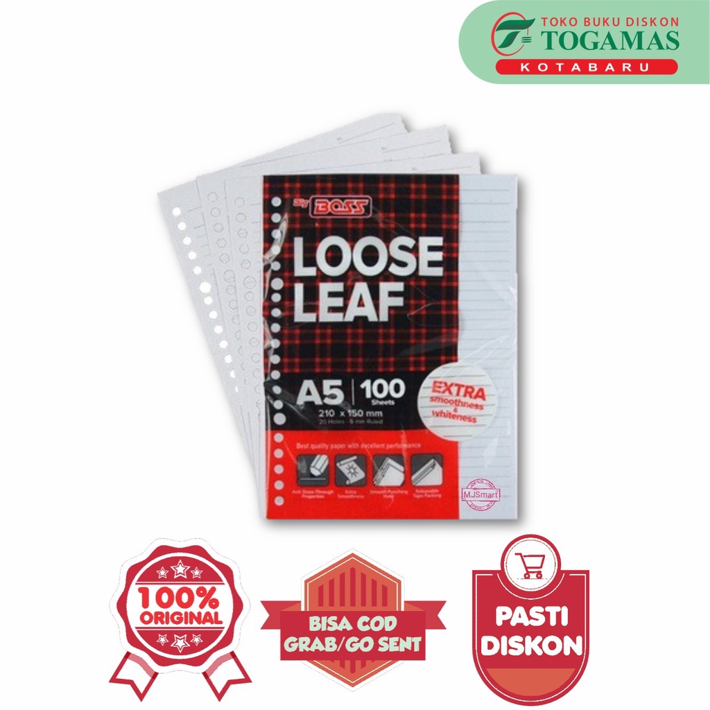 

Loose Leaf Bbo A5 100 Garis / Green / Pink / Polos / Yellow