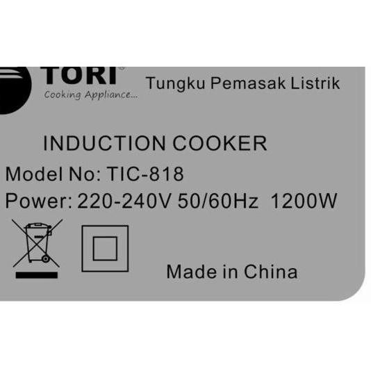 Wqz Kompor Induksi Tori Tic 818 1200Watt Kompor Listrik Induksi Tori Juangjain