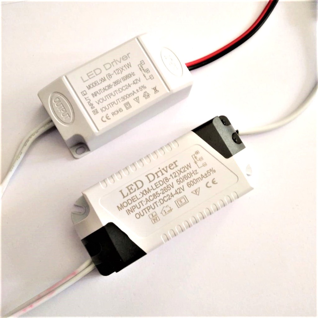 LED Driver (8-12)x 1 watt dan 2 watt Casing Plastik