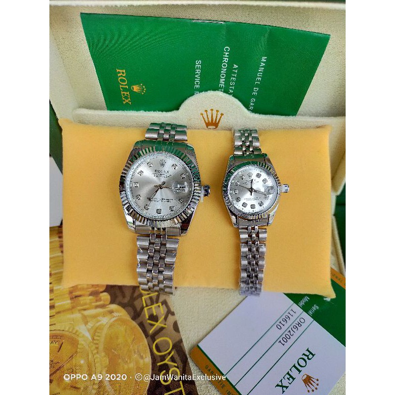 JAM ROLEX DATEJUST COUPLE SEPASANG
