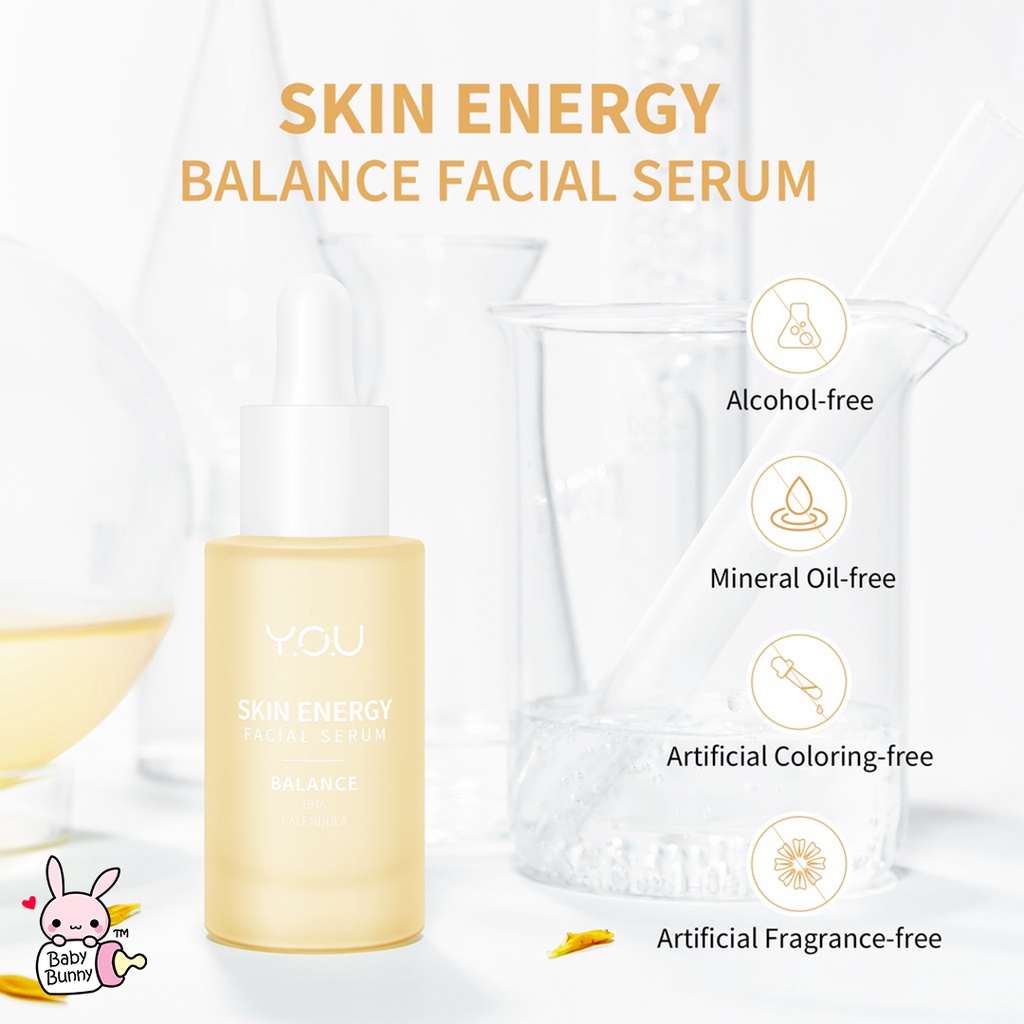 ❤ BELIA ❤ YOU Skin Energy Facial Serum 20ml | Brightening | Balance | Firm | Soothe | Hydrate Serum | BPOM
