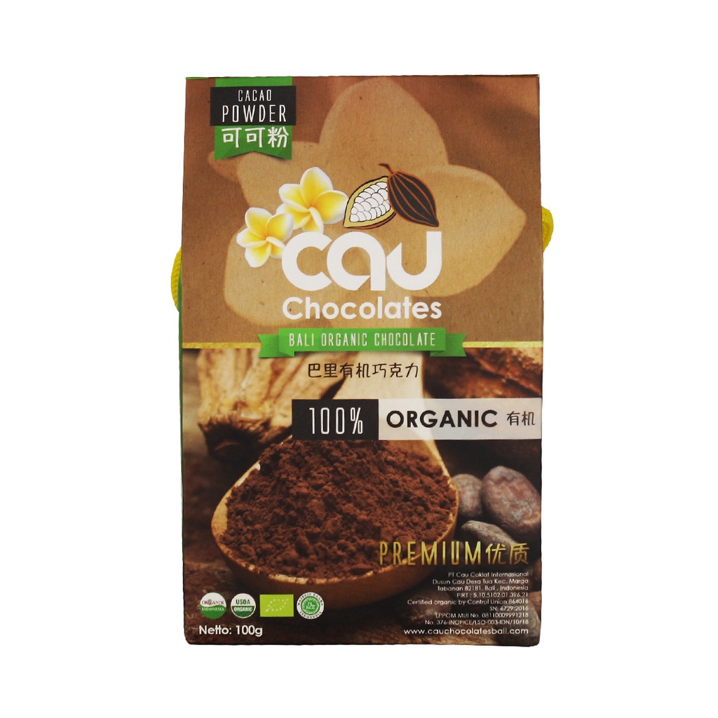 CAU CHOCOLATES - Cacao Powder Organic / Bubuk Coklat Organik 100 gr