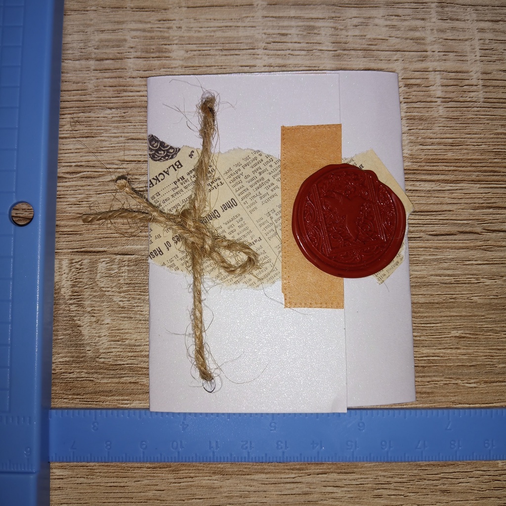 

kartu Ucapan Vintage tali rami gift card tali rami rustic vintage card warna putih wax seal