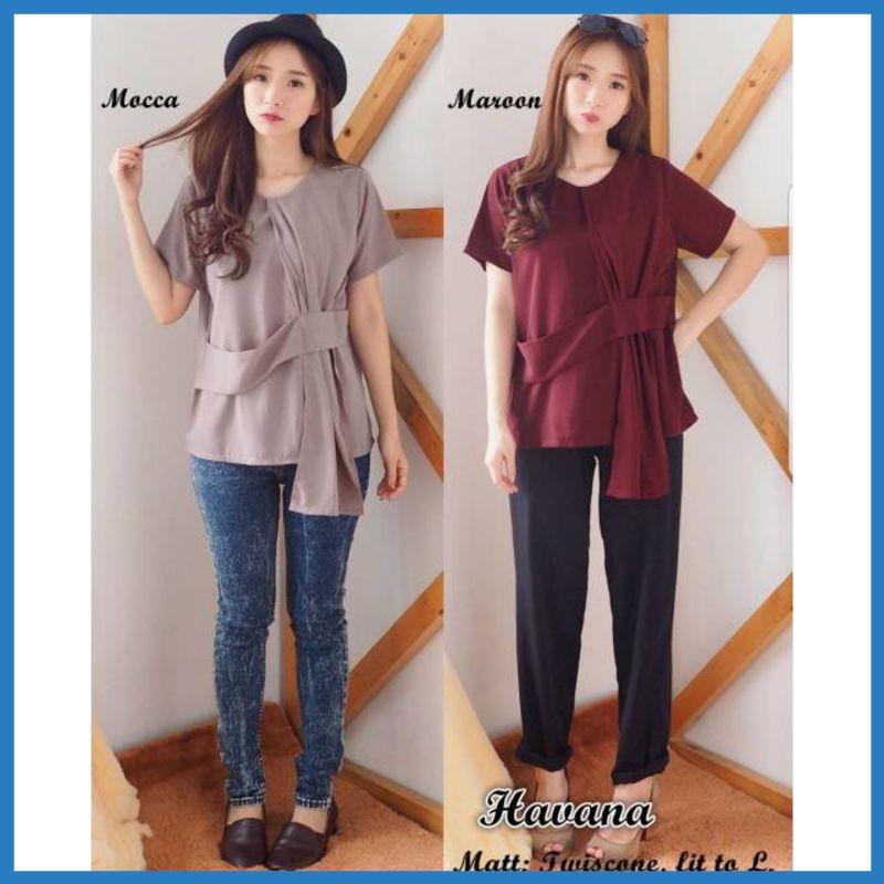 Blouse Seksi Cewek NEW WN Havana OR Blouse Fashion Blus Casual Import SD