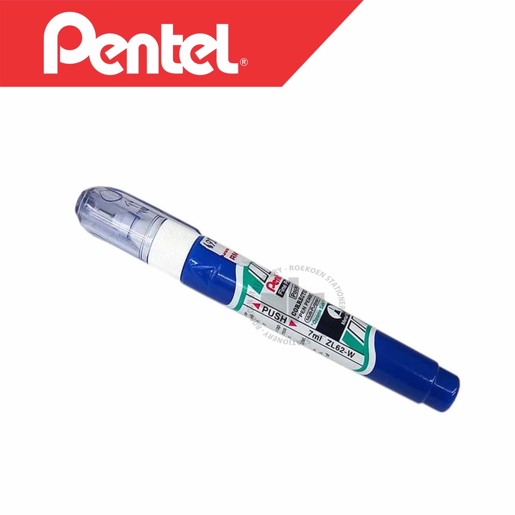 

Pentel Correction Pen 7ml ZL62-W Metal Tip Fine Point Panjang Besar