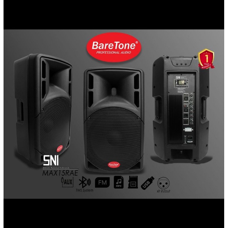 Speaker aktif baretone max15rae max 15rae 15inch 2bh Original