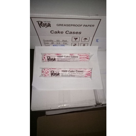 Cup Cake Cases Nastar Warna GREASEPROOF PAPER Klassi / ROSA 5.5