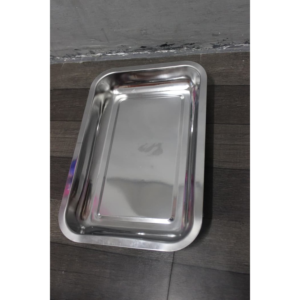 Nampan / Baki Stainless 40x30x4 cm