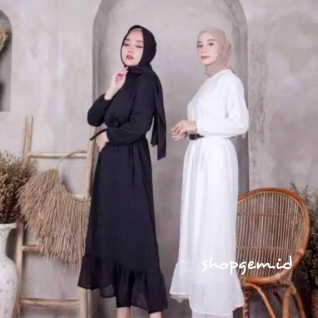 Pakaian Wanita Dress / Carissa Dress / Dress Muslim / Casual / Pakaian Terlaris