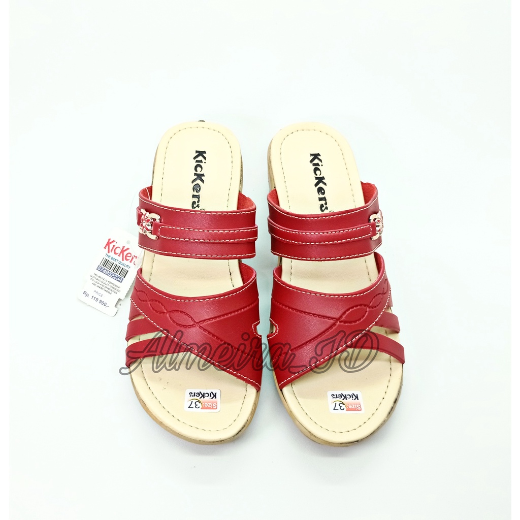 Sandal Wanita Wedges Kickers Branded | Sandal Import | Sandal Fashionable