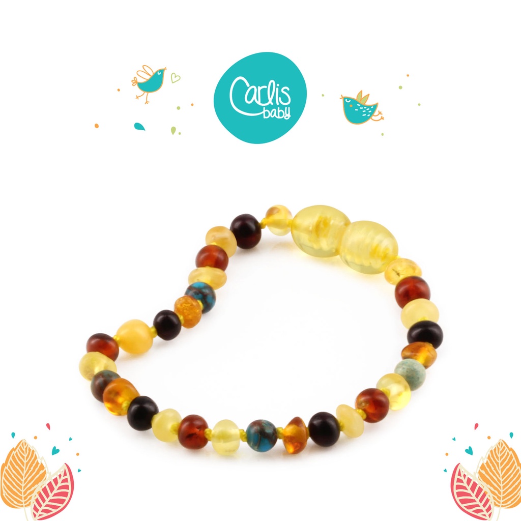 AGL38 Kalung dan Gelang Amber Tumbuh Gigi Bayi By Carlis Baby