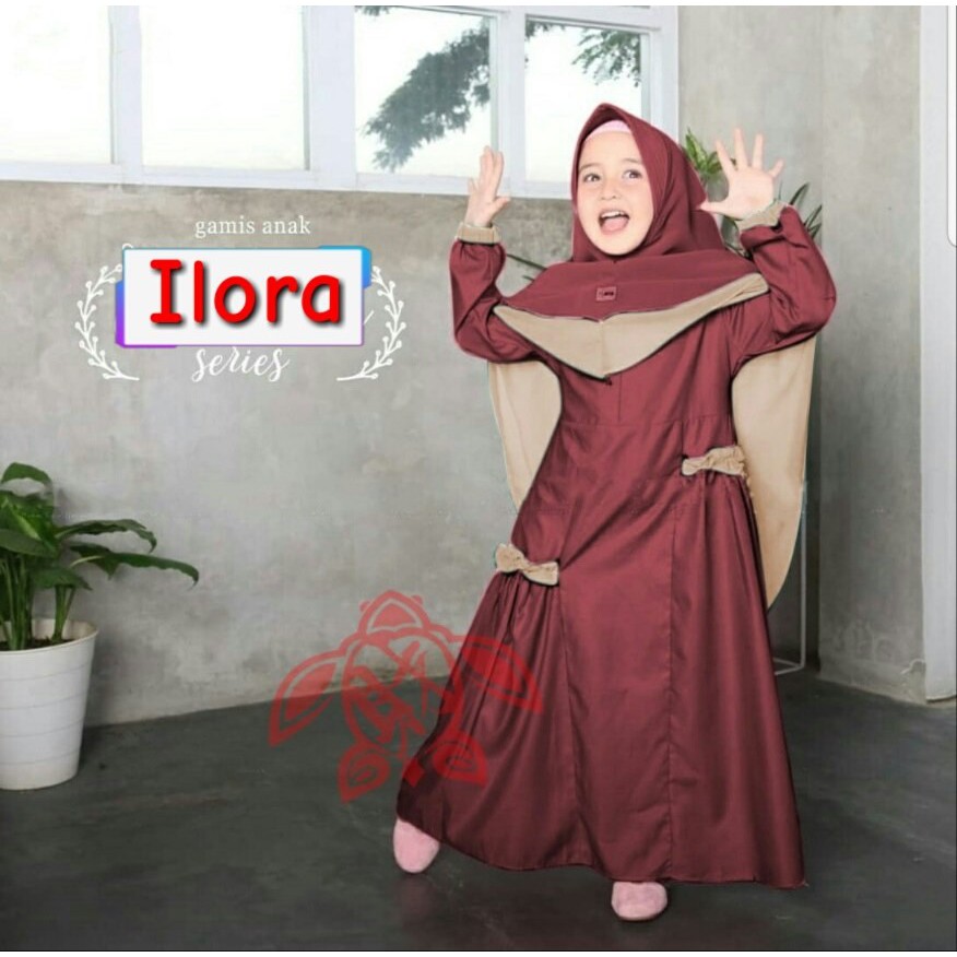 Dress Ilora - Pakaian Anak - Gamis Anak Perempuan Terbaru