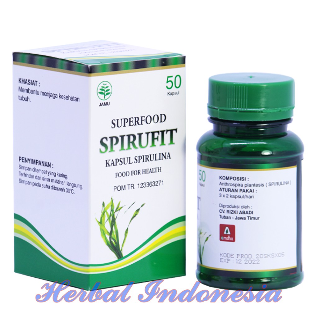 Kapsul SPIRULINA SuperFood || SPIRULINA SPIRUFIT EL Medinah