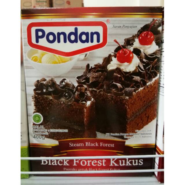 

Pondan blackforest kukus