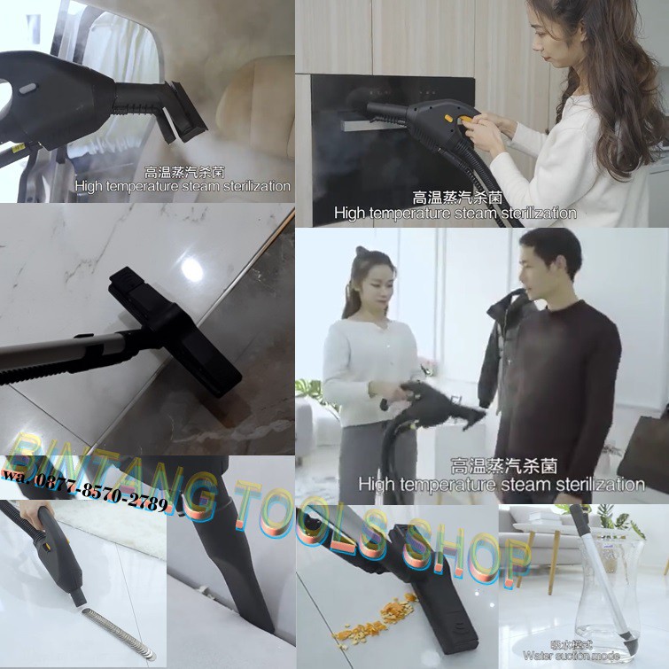 SIPPON Karcher Steam Cleaner with Vacuum 2in1 Fungsi Steam Vacuum Cleaner Industrial and Commercial