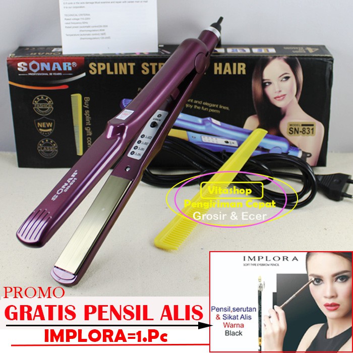 SONAR SN 831 LURUS GRATIS PENSIL ALIS ALAT CATOK RAMBUT TEMPERATUR SUHU