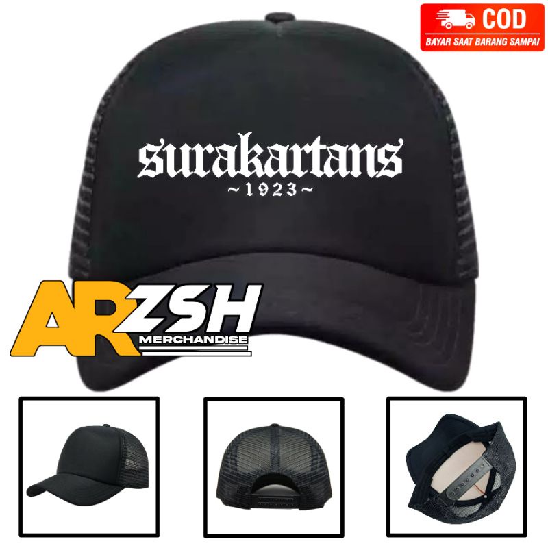 Topi Surakartans 1923 Persis Solo Trucker - Topi Trucker Jaring Persis Solo