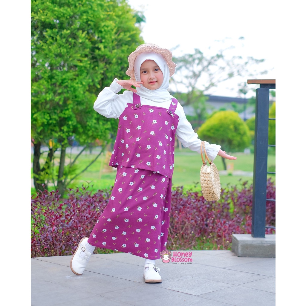 HoneyBlossom - setelan rok anak / setelan rok anak perempuan alyssa 1-5 tahun