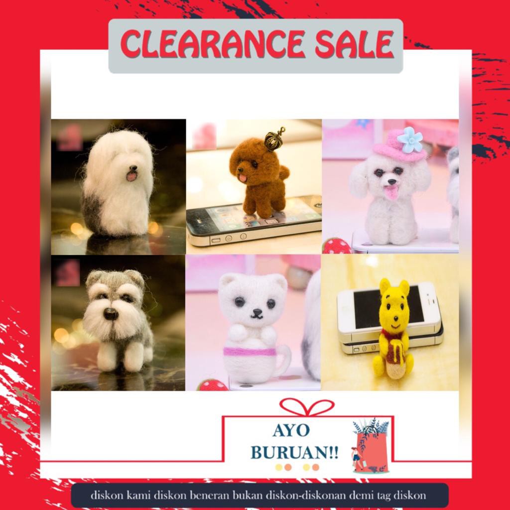 [LOGU][CUCI GUDANG] DIY needle felting,  felt wool craft, kerajinan tangan wool felting needle
