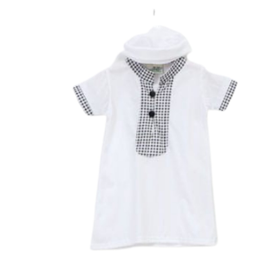 Baju Bayi Laki-Laki Baju Muslim Gamis Koko Jubah Bayi Usia 0 1 2 3 4 5 6 7 8 9 Bulan