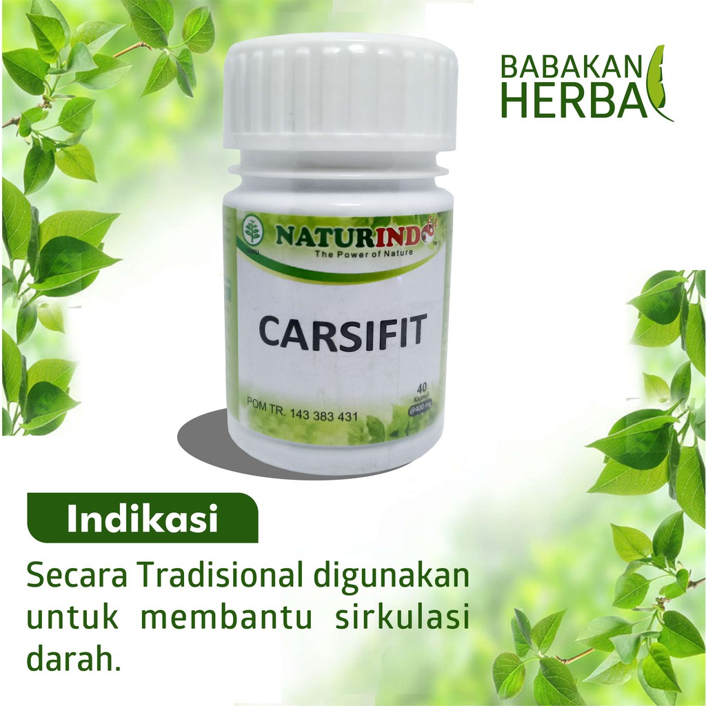 

Naturindo CARSIFIT Babakan Herbal Obat Herbal Membantu Sirkulasi Darah