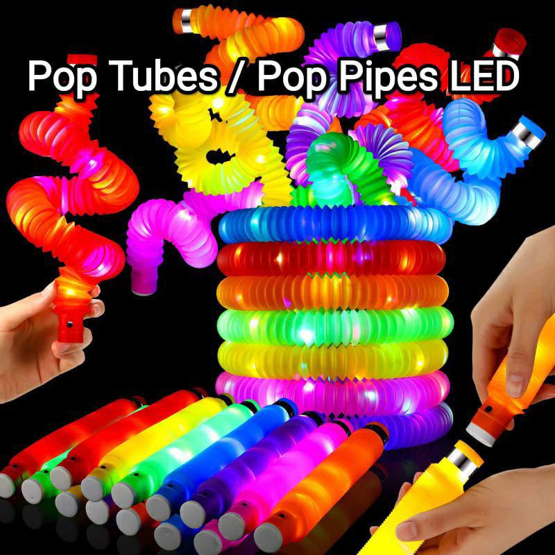 [Bisa Pilih Warna] POP PIPES LED VIRAL/POP TUBES MENYALA ON/OFF