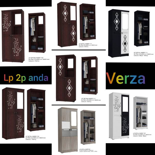 Lemari Pakaian 2 Pintu LP 2 KL Ando 11 Palembang