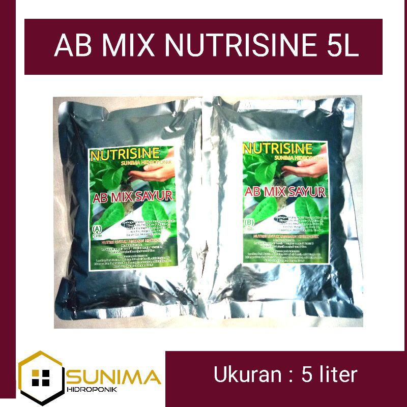 AB MIX PUPUK HIDROPONIK SAYUR 5 liter