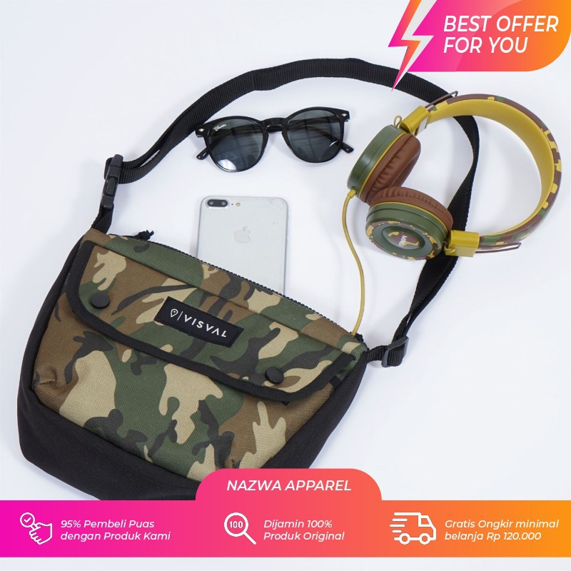 TAS SELEMPANG SLING BAG ACE VISVAL CAMO