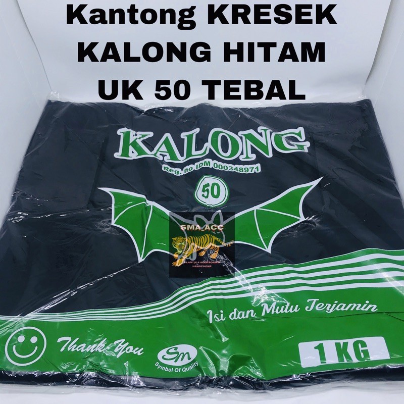 Kantong Plastik Kresek Kalong Hitam Ukuran 50 Tebal