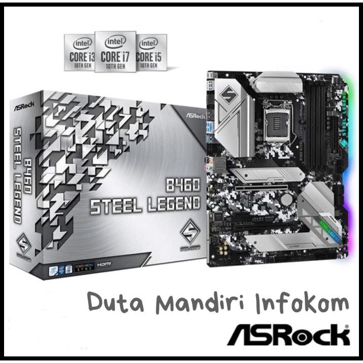 Asrock B460 Steel Legend - Gen 10Th [Socket Lga 1200] Termurah